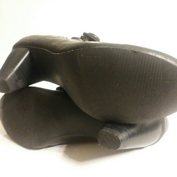 sbicca california size 7 black leather kitty - Picture 4 of 6